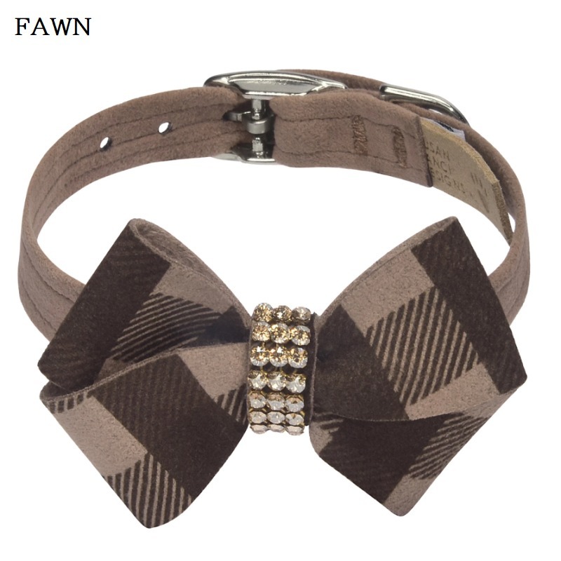 【Susan Lanci】ギンガムチェック 首輪 FAWN スワロ L-XL Susan Lanci】ギンガムチェック 首輪 FAWN スワロ L-XL 首輪