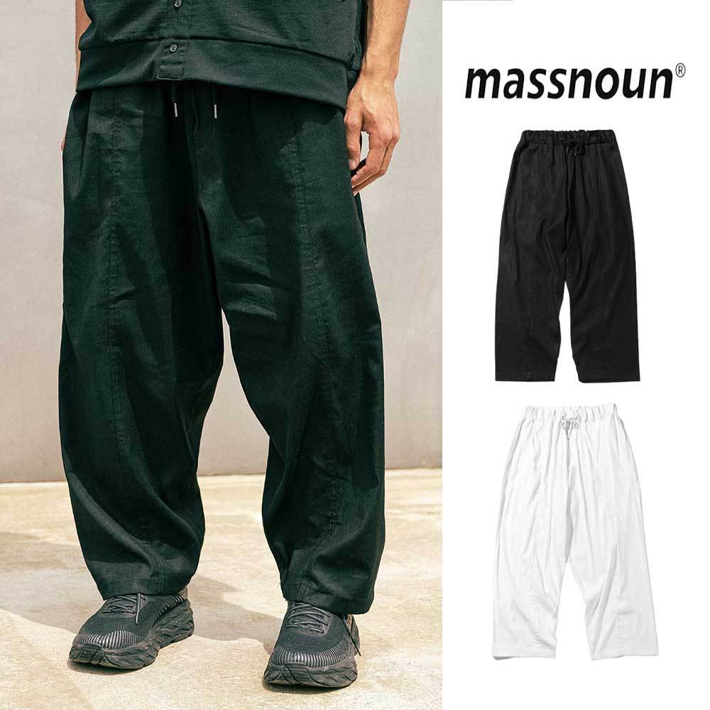 【massnoun】21ss★ BALLOON FIT LINEN WIDE PANTS