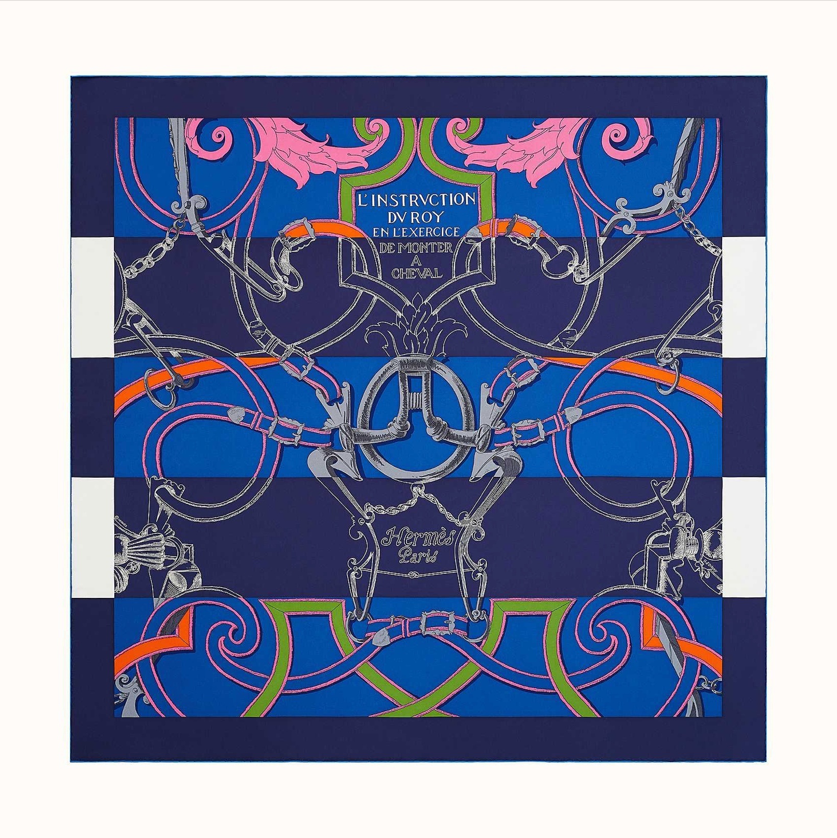 HERMES スカーフ 《新作★》HERMES シルク 90 スカーフ バヤデール アレンジ(6)