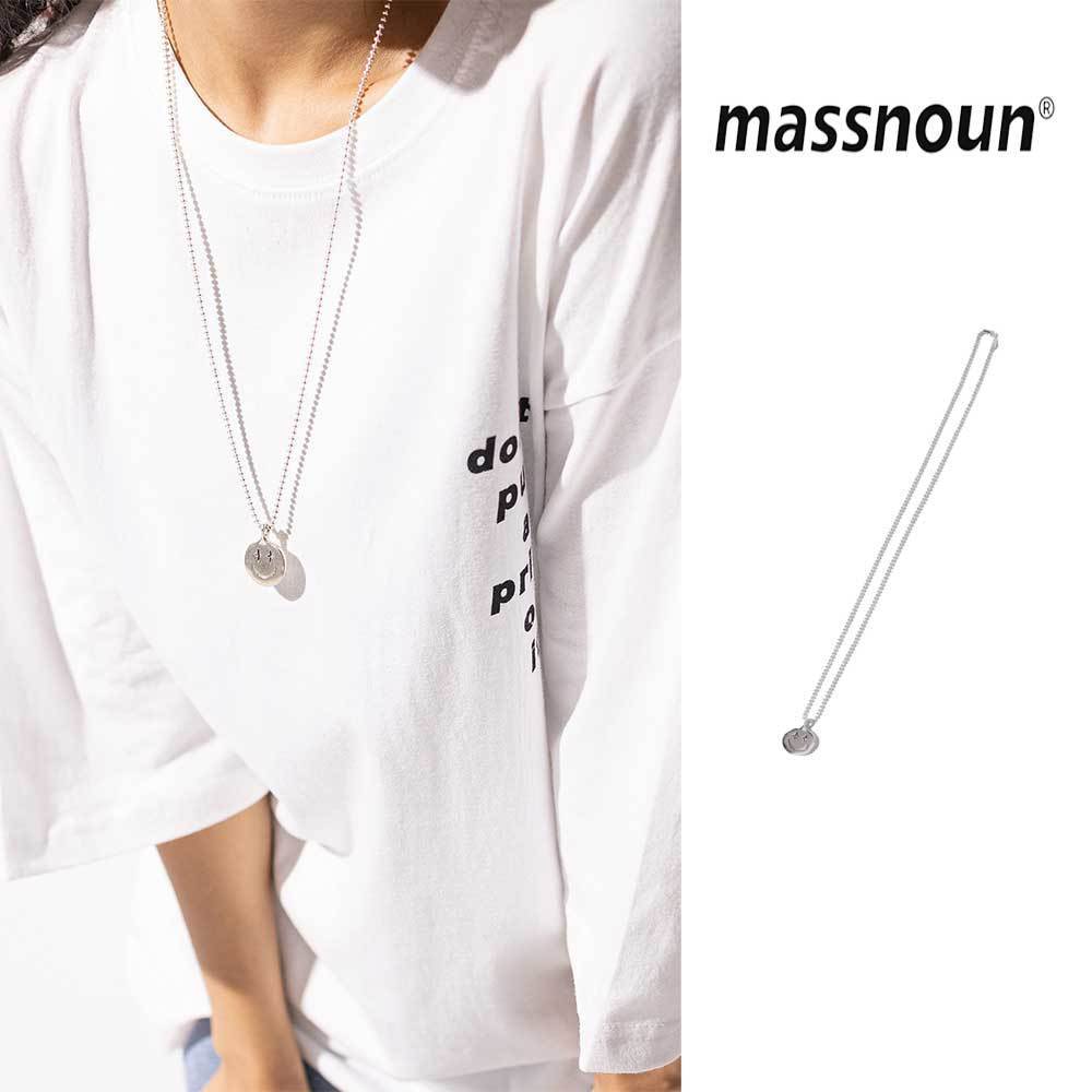 【massnoun】21ss★ 925 SILVER SMILE PENDANT NECKLACE