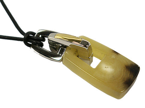 ネックレス・ペンダント MORELLATO 3403 CIONDOLO 1POINT GOLD NATURAL HORN NECKRACE