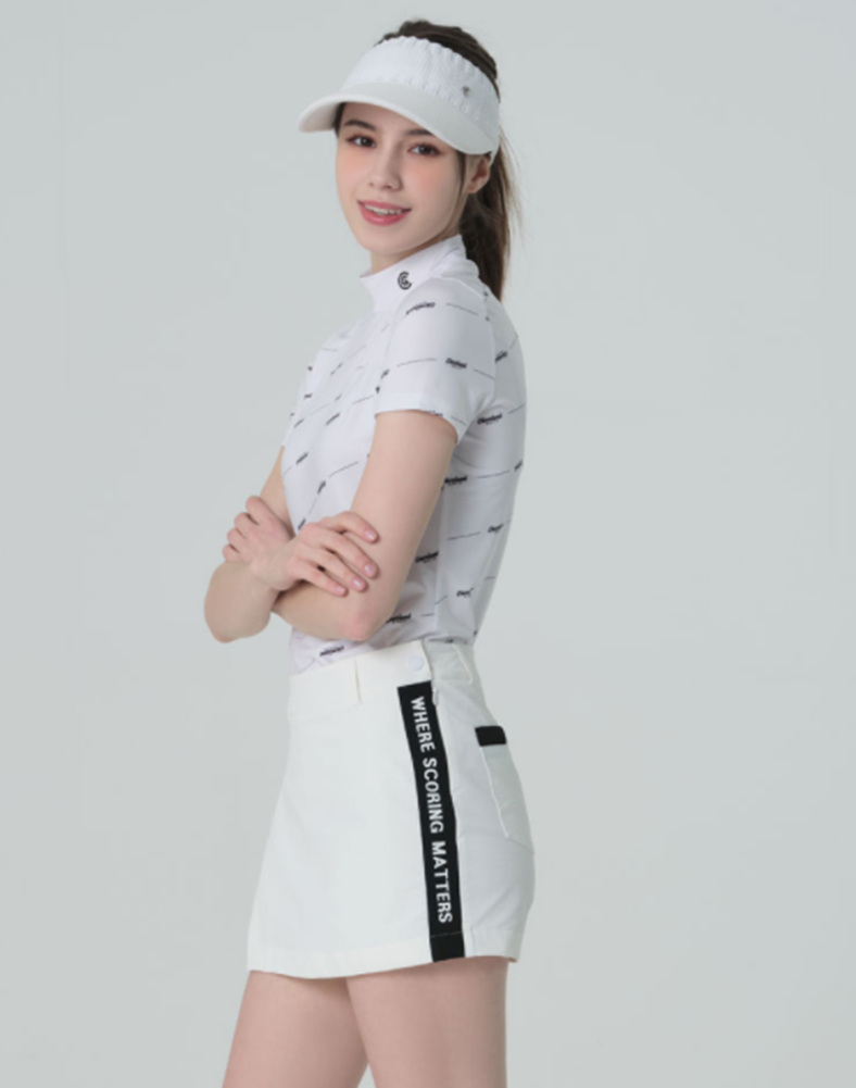 Cleveland Golf レディース・トップス CLEVELAND GOLF★ゴルフウェア★ロゴストライプTシャツ(7)