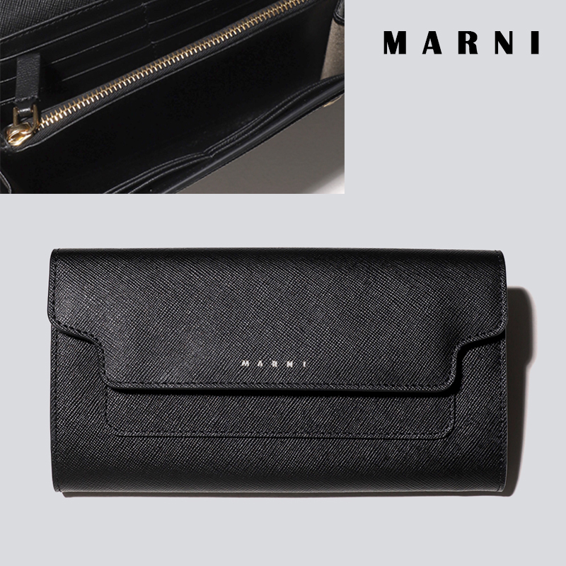 定番人気! 関税負担なしMARNI マルニ Trunk Wallet レクタングルウォレット 長財布 定番人気! 関税負担なしMARNI マルニ Trunk Wallet レクタングルウォレット 長財布