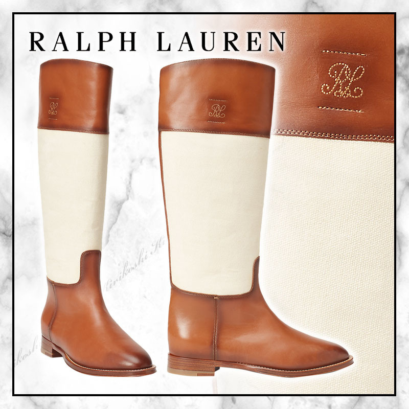 ◆Ralph Lauren 21SS 最新作◆カーフスキン＆キャンバスブーツ◆