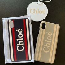 【SALE】Chloe iphoneX/XS ケース ストライプ トリコロール