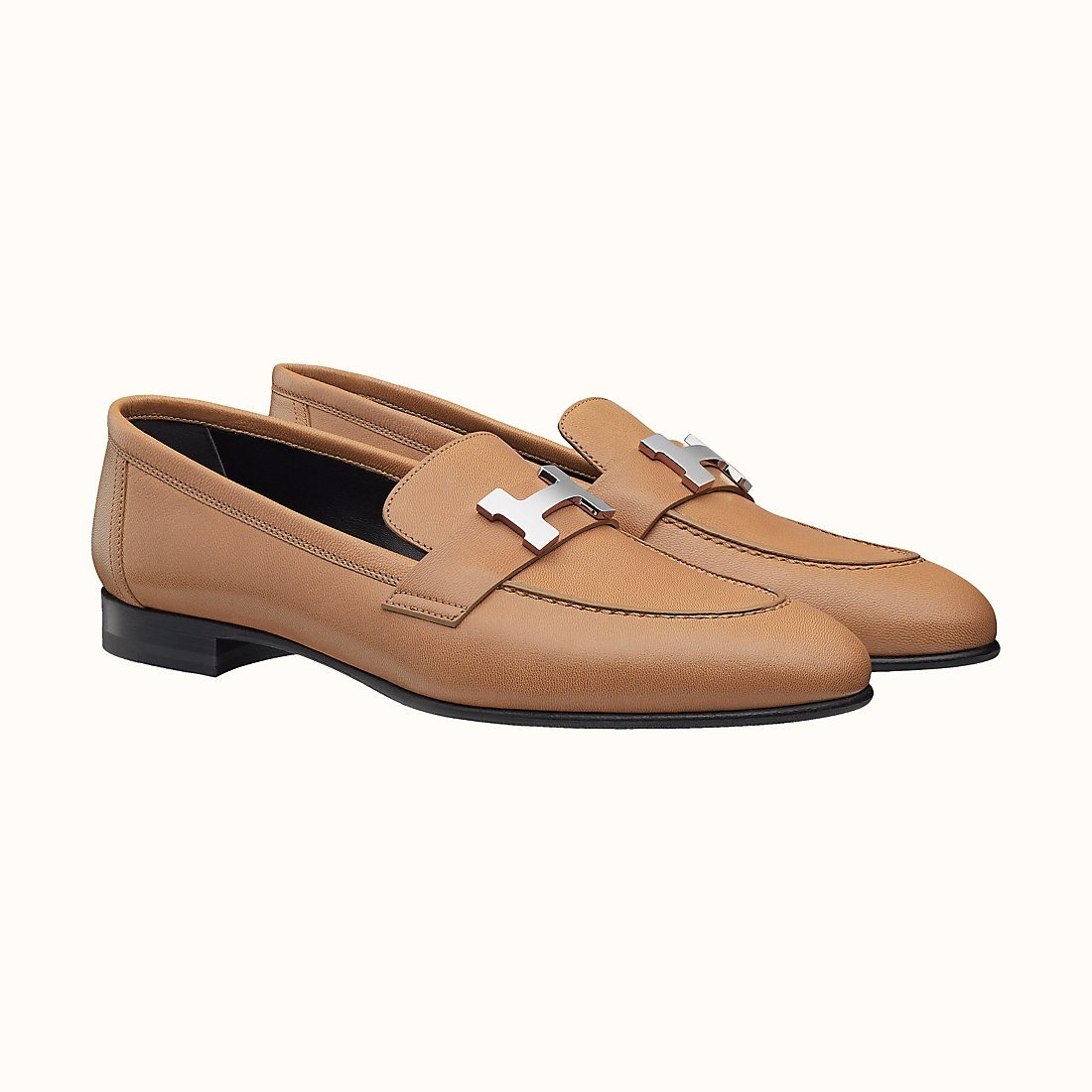 【シンプルイズベスト】HERMES モカシンパリローファー Noisette シンプルイズベスト】HERMES モカシンパリローファー Noisette