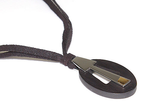 MORELLATO 5602 １POINT GOLD EBONY OVAL MOTIFS NECKRACE