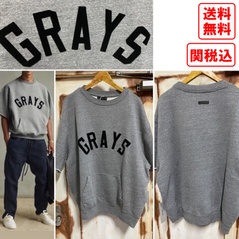 関税・送料込 FEAR OF GOD 7th GRAYS GRAY スウェットシャツ