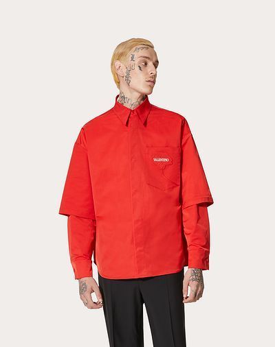 VALENTINO シャツ 新作★VALENTINO★ ナイロンシャツ MEN'S GARDEN(3)