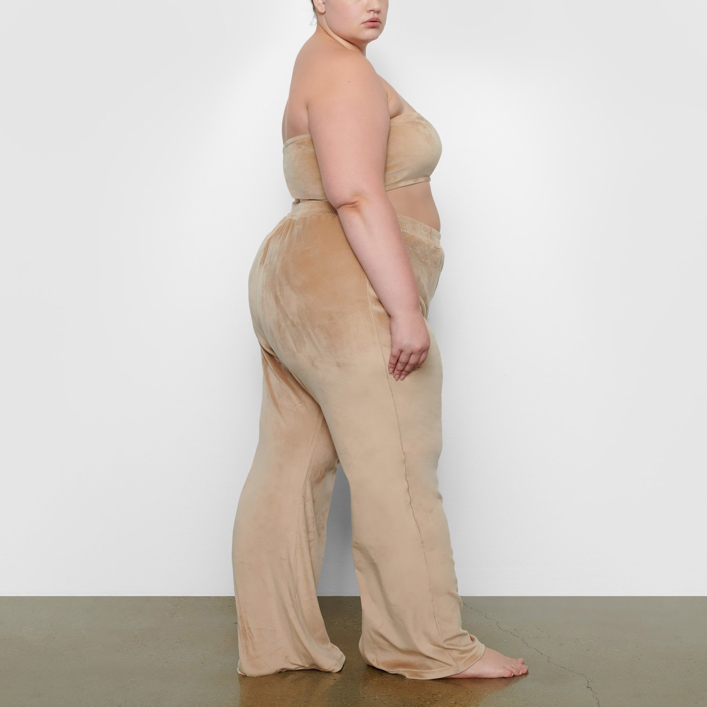 キム監修】SKIMS VELOUR WIDE LEG PANT ふわふわ◎ ルームウェア
