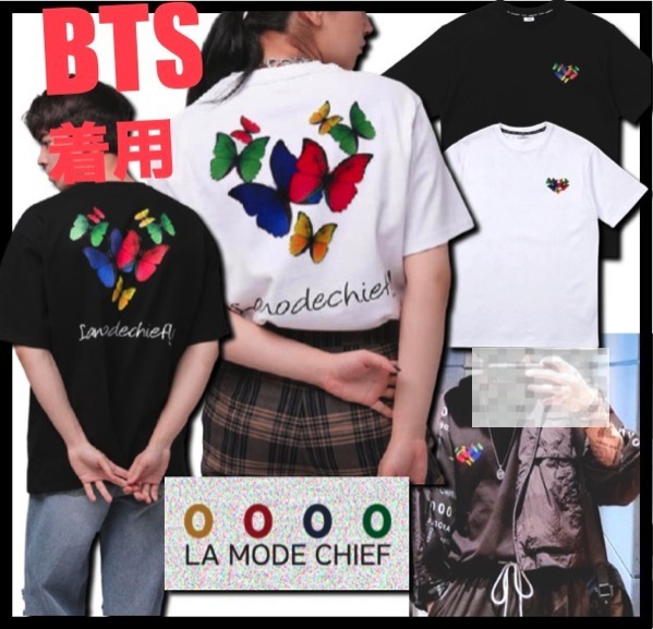 ☆関税込☆lamodechief★LAMODECHIEFLY TSHIRT.S★BTS 着用★
