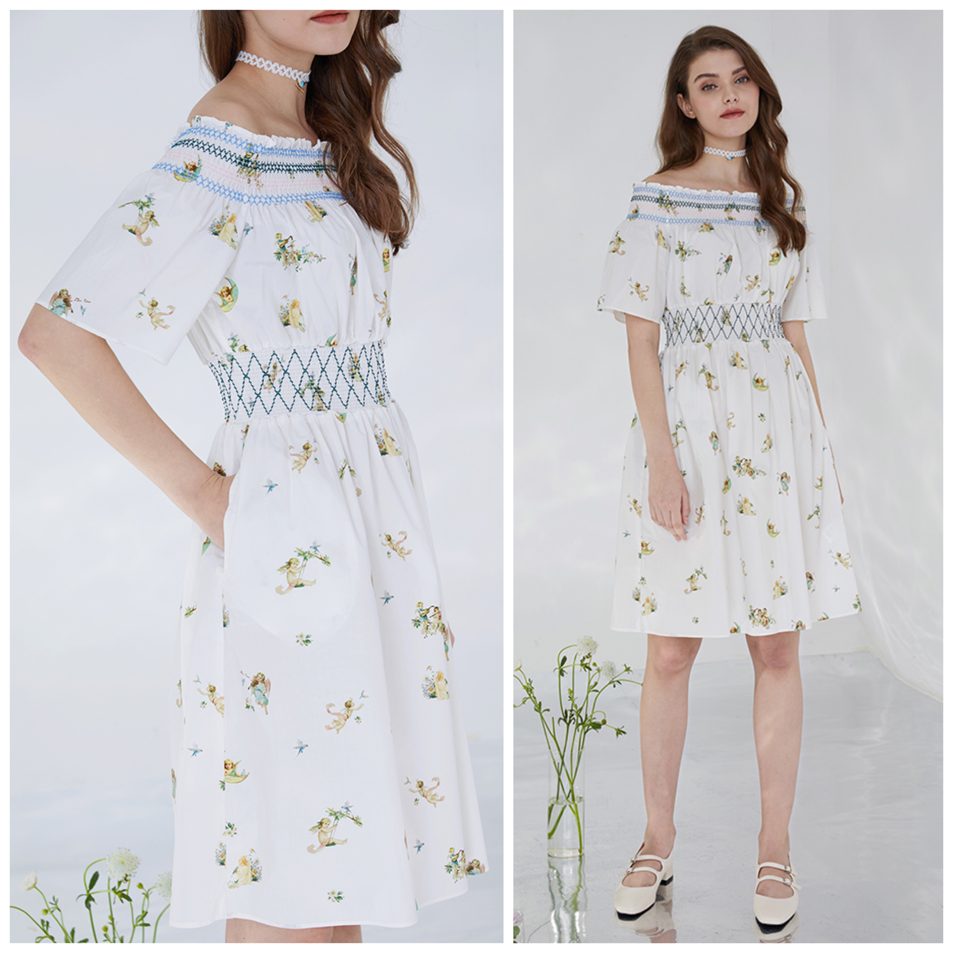 Taylor愛用ブランドLucky Angel Dress*オフショルダーワンピース