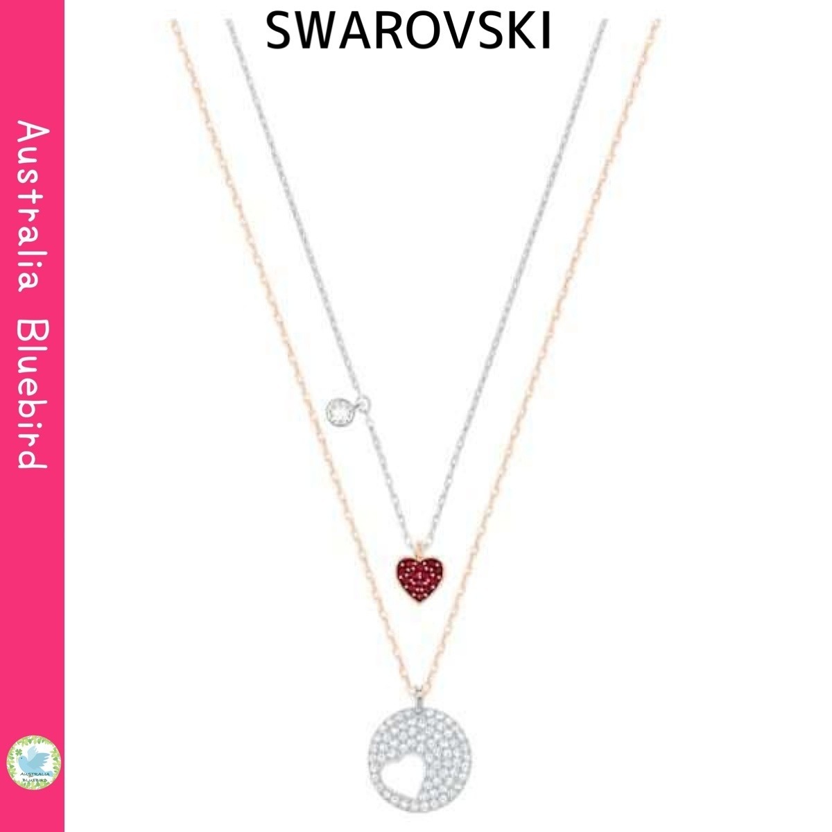 セール★SWAROVSKI★Crystal Wishes ハート ペンダント セット