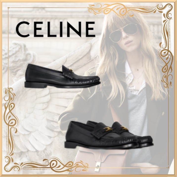 CELINE】ルコ トリオンフローファー ポリッシュドカーフスキン ...