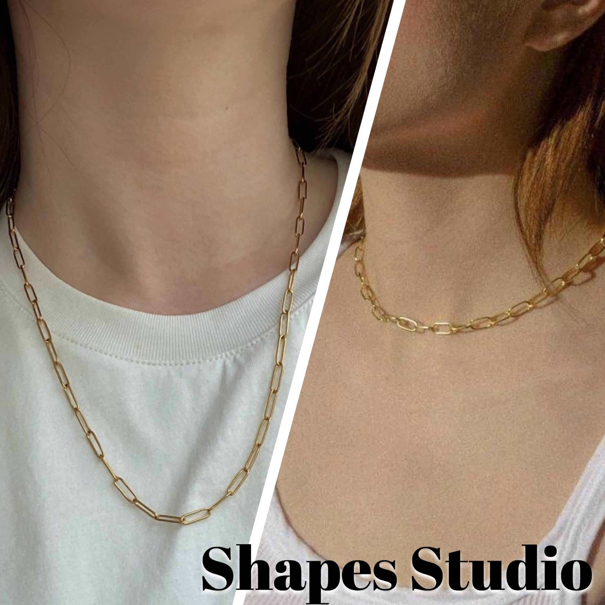 【Shapes Studio】国内発送 関送込 PAPERCLIPチェーンネックレス