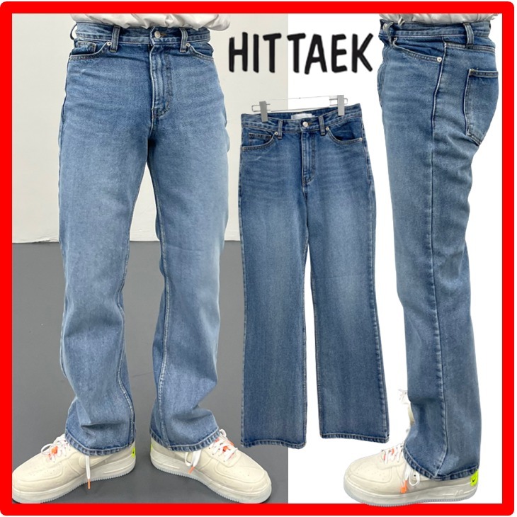 ★韓国の人気★【HITTAEK】★Rock Flare Deni.m★デニム★関税込
