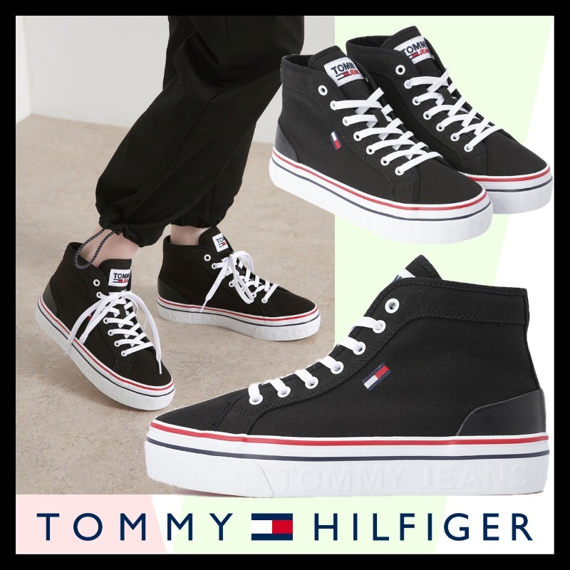 【特別送料無料!】 【Tommy Hilfiger】 ★送料込み★ MID FLATFORM VULC スニーカー 【特別送料無料!】 【Tommy Hilfiger】 ★送料込み★ MID FLATFORM VULC スニーカー