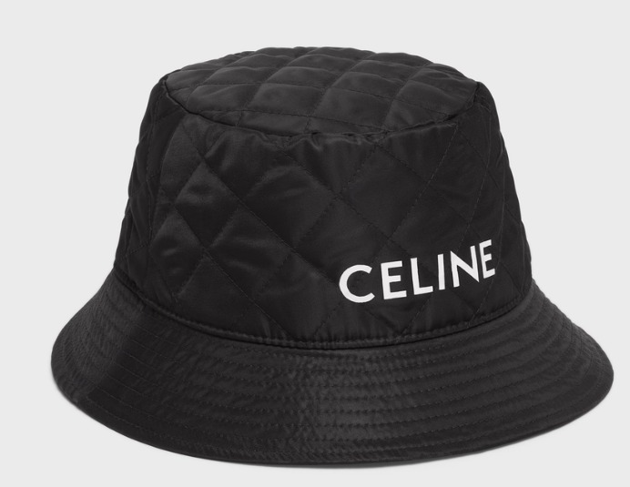 21SS【セリーヌ】CELINE キルティングバケットハット ナイロン (CELINE ...