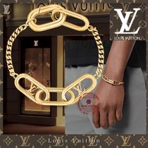 Shop Louis Vuitton Blended Fabrics Street Style Chain Silver Logo Bracelets  (MP3067, MP3066) by Kanade_Japan