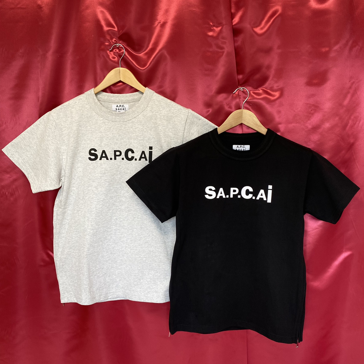 sacai x A.P.C. Men's Kiyo T-Shirt Black