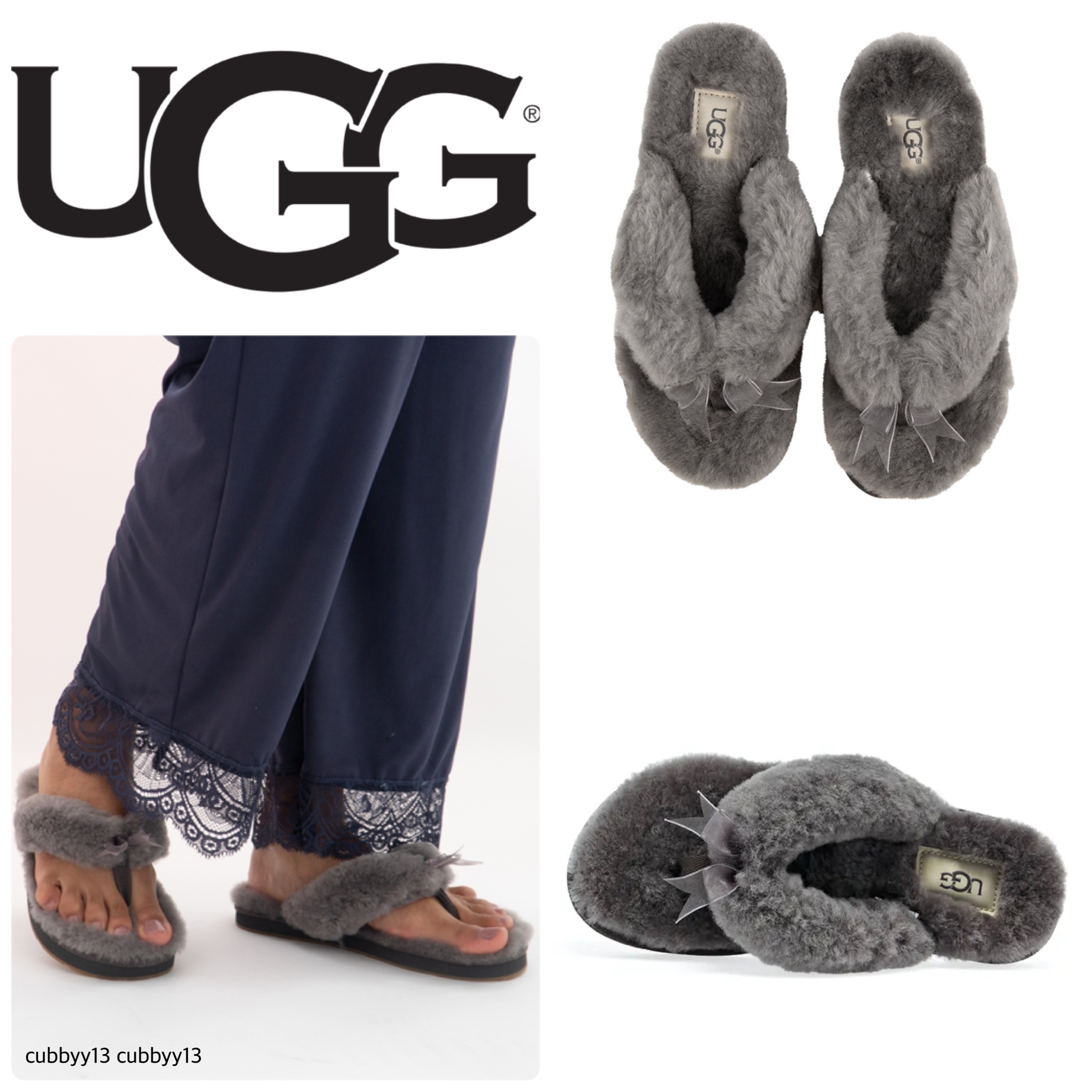 UGG FLUFF FLIP FLOP もこもこ ビーチサンダル サンダル・ミュール UGG FLUFF FLIP FLOP もこもこ ビーチサンダル サンダル・ミュール