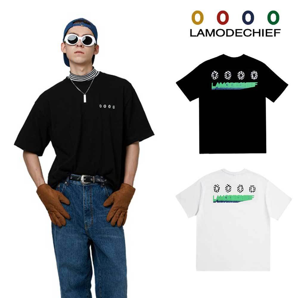【LAMODECHIEF】21SS★ CHECK SIGNATURE LOGO TSHIRTS 注目のブランド