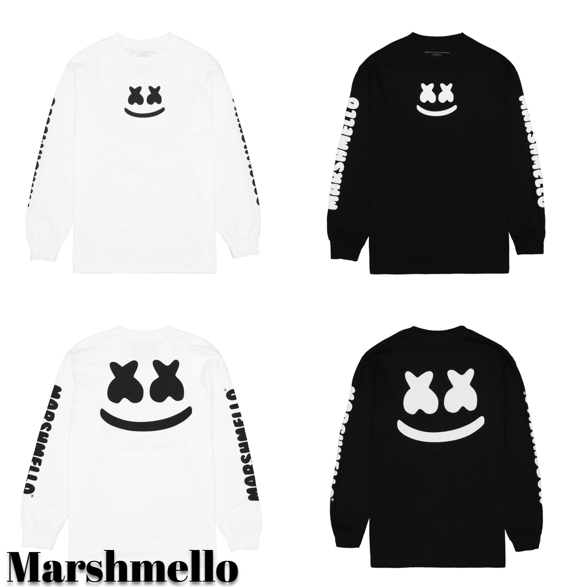 【Marshmello】日本未入荷 国内発送 SMILE BAR 長袖L/Sシャツ