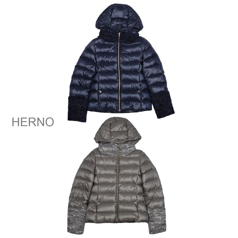 HERNO ★ KIDS ブークレ ショートダウンジャケット★ 大人もOK! 【★安心の定価販売★】