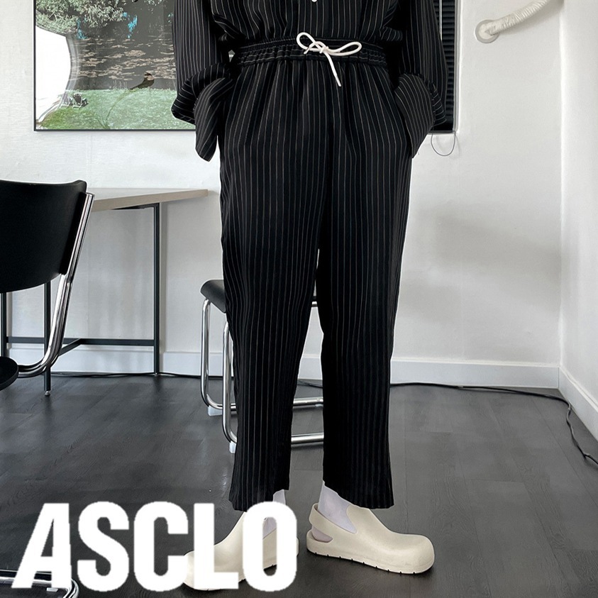 パンツ・ボトムスその他 ASCLO Laro Stripe Banding Pants (3color)