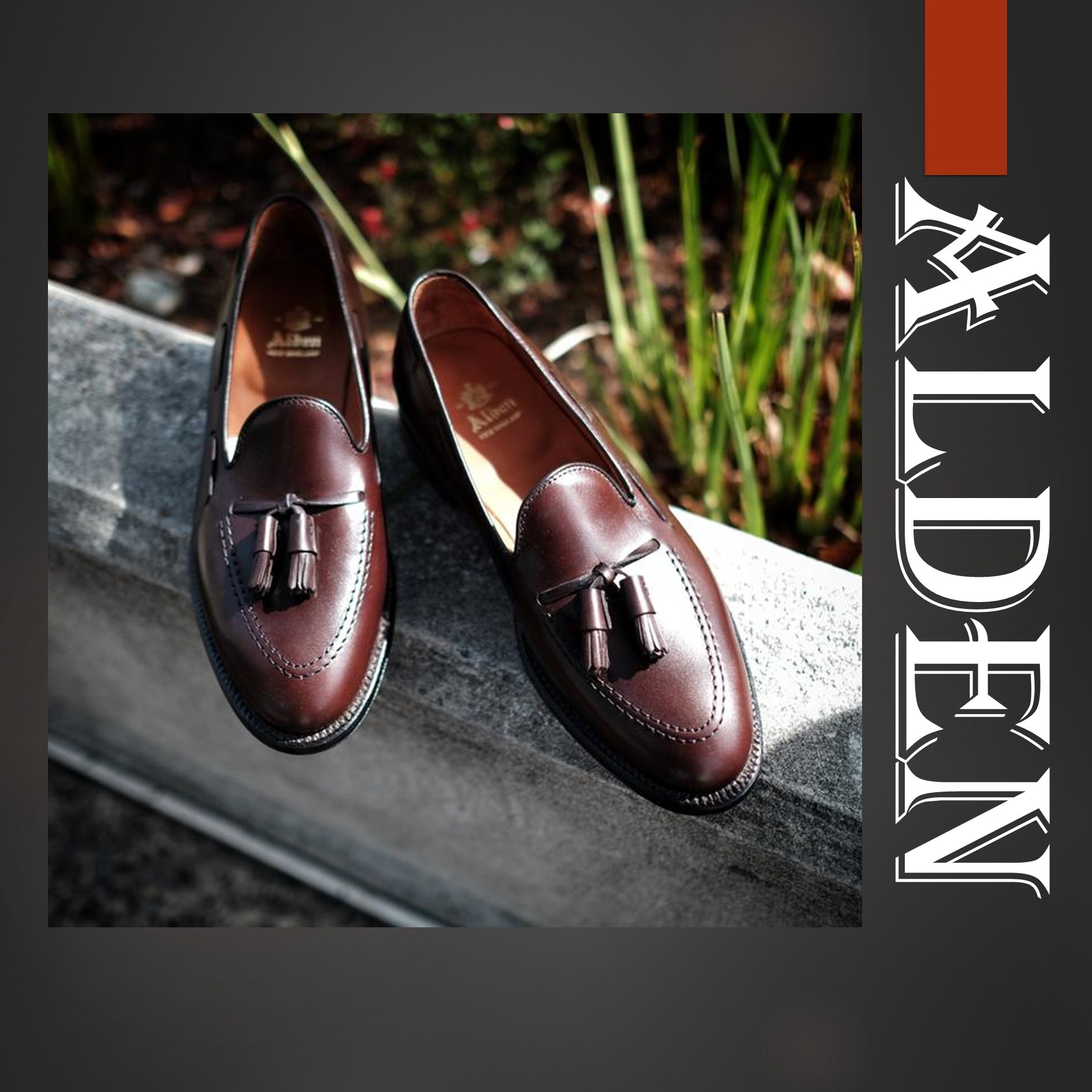 ALDEN★オリジナル タッセル モカシン レザーローファー 正規品