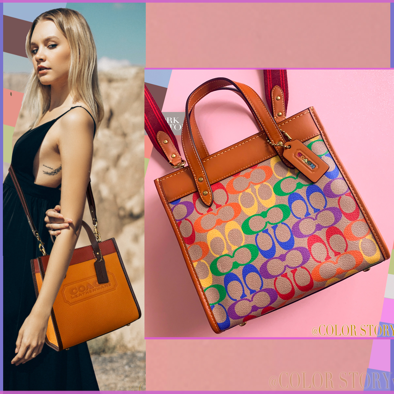 【COACHブティック】●CUTEなストラップ付トート♪フィールド 22