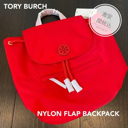 Tory Burch バックパック・リュック 激安＋関税込 TORY BURCH★NYLON FLAP BACKPACK