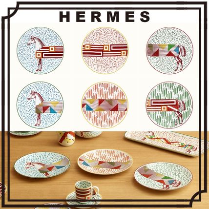 HERMES エルメス・イポモビル プレート HIPPOMOBILE 皿 共箱 HERMES Hermes Hippomobile(エルメス エルメス イポモビル) 食器