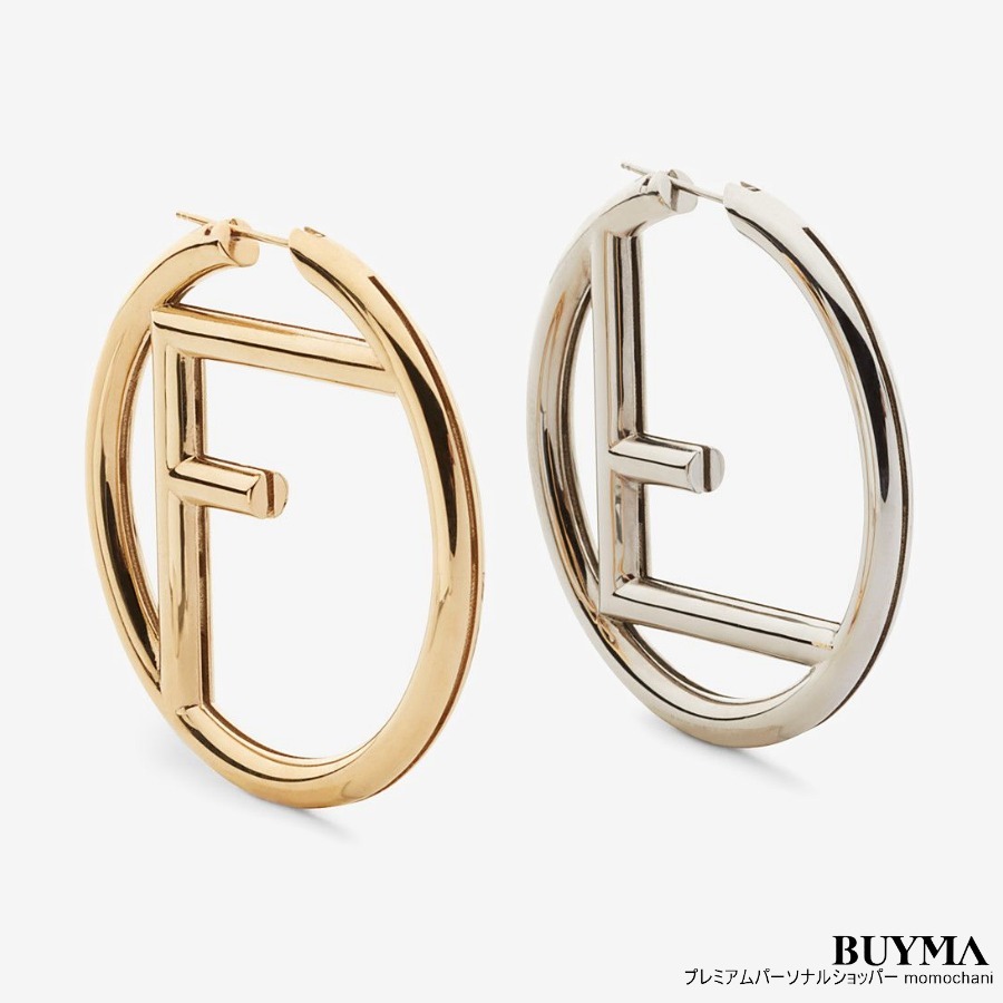 FENDI F Is Fendi ピアス ゴールド パラジウム モノグラムロゴ