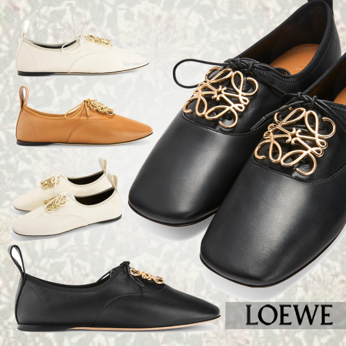 【返品不可】 【LOEWE】21-22AW アナグラム レースアップダービーシューズ フラットシューズ 【返品不可】 【LOEWE】21-22AW アナグラム レースアップダービーシューズ フラットシューズ