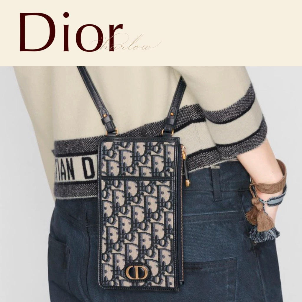 Dior オブリーク 30モンテーニュ 財布 ロゴ ロングウォレット 青 Dior オブリーク 30モンテーニュ 財布 ロゴ ロングウォレット 青