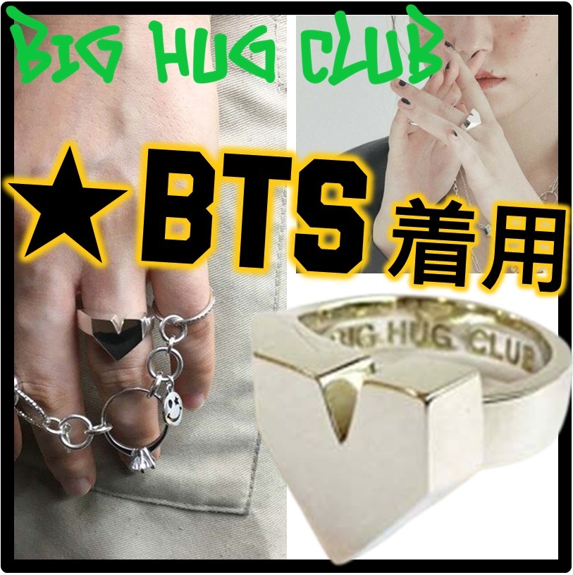 ☆BTS 着用☆関税込★BIG HUG CLUB★HEART RIN.G★リング★