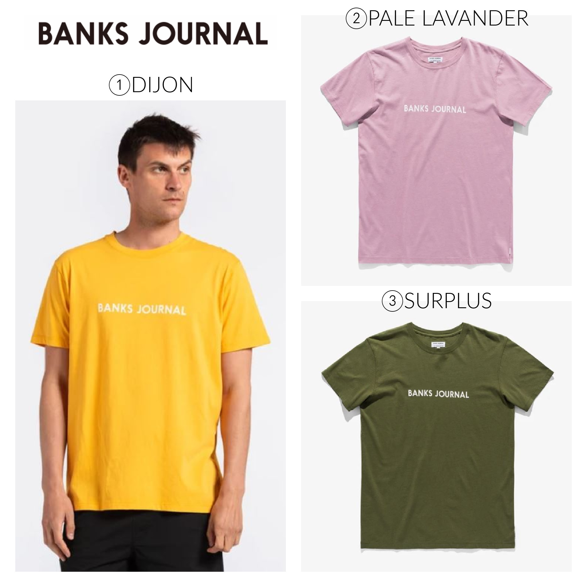 【BANKS JOURNAL】☆日本未入荷☆ LABEL CLASSIC TEE SHIRT Tシャツ・カットソー 【BANKS JOURNAL】☆日本未入荷☆ LABEL CLASSIC TEE SHIRT Tシャツ・カットソー