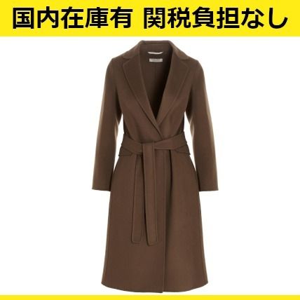 S Max Mara More Coats Wool Plain Long Office Style Elegant Style Formal Style 