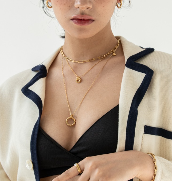 BTS ジミン着用☆人気☆【MARTA】☆CLIP NECKLAC.E☆ネックレス ☆BTS ジミン着用☆関税込☆MARTA☆CLIP NECKLAC.E☆ネックレス