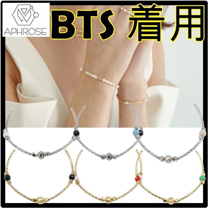 ☆BTSジン着用☆Aphrose★Persona Ball Bead Pipe Bracele.t★