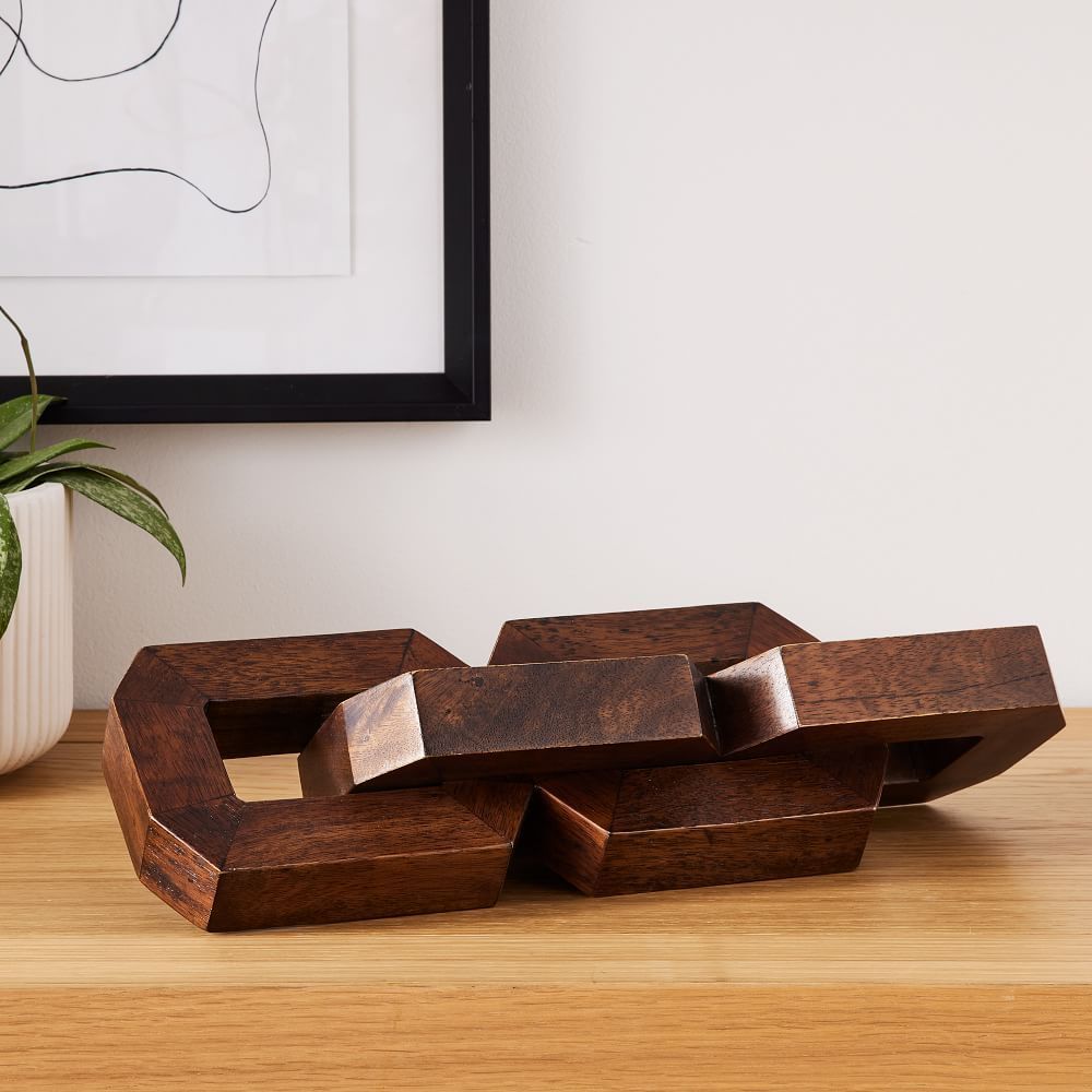 west elm オブジェ West Elm【人気急上昇】Dark Walnut Chain オブジェ(3)