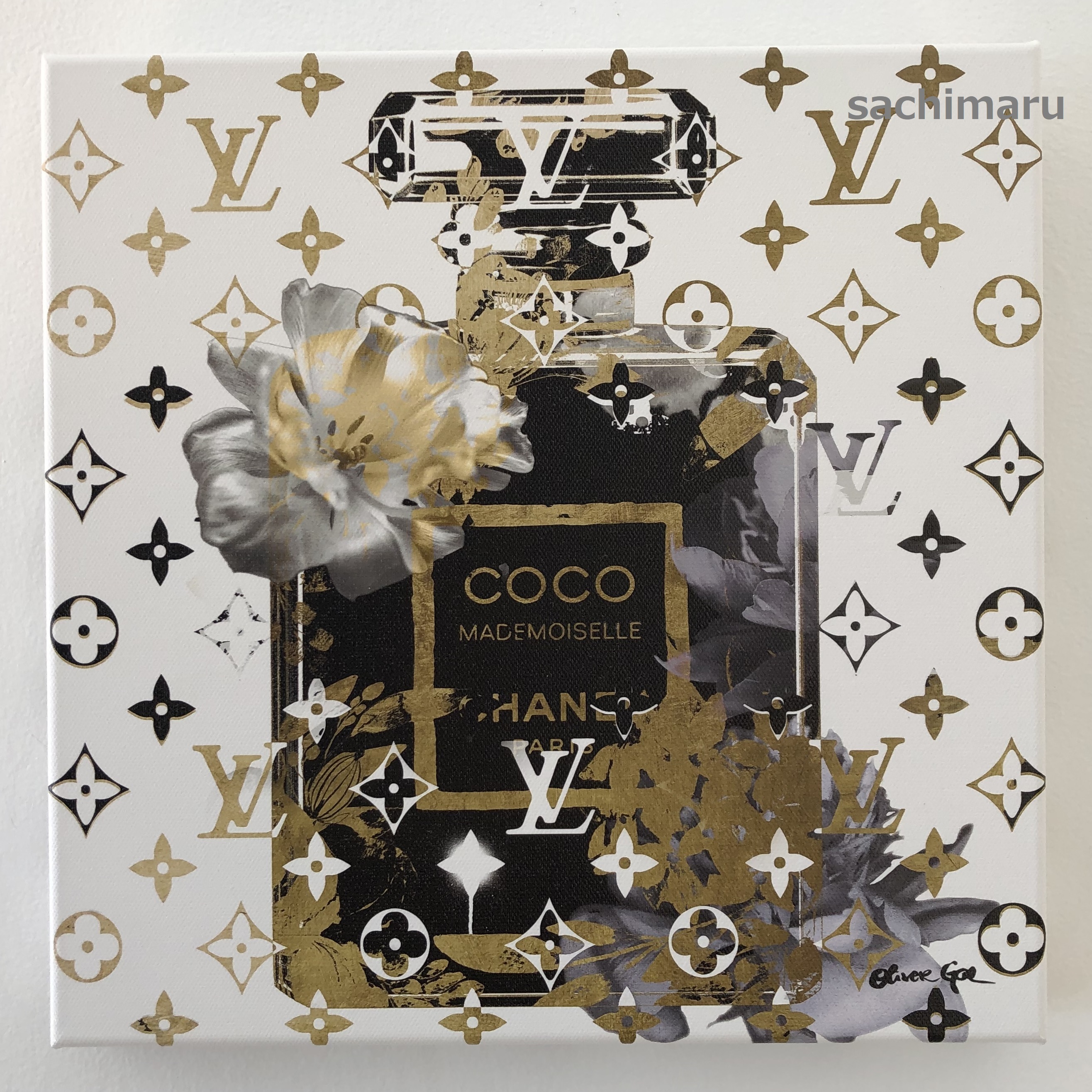 速達★Oliver Gal★Coco Blinded Love Blue★キャンバス41x41cm