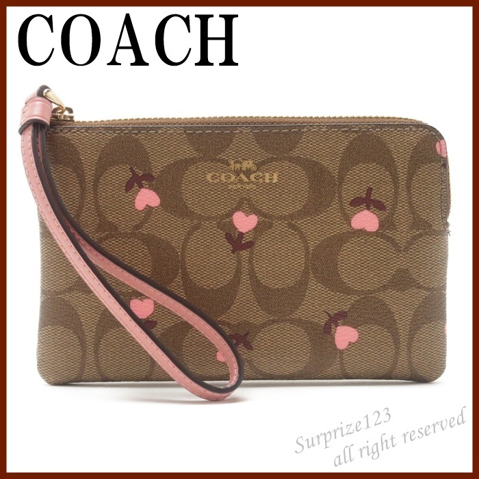 【即発】コーチ COACH ポーチ クラッチバッグ ハンドポーチ