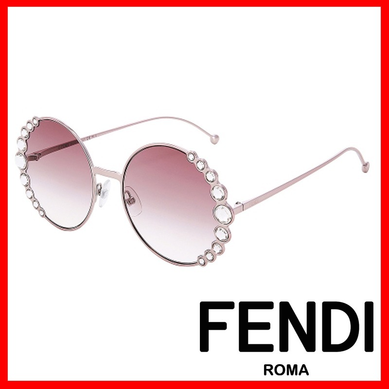 すずらん フェンディ FENDI リボンクリスタル サングラス 0324/S 35J