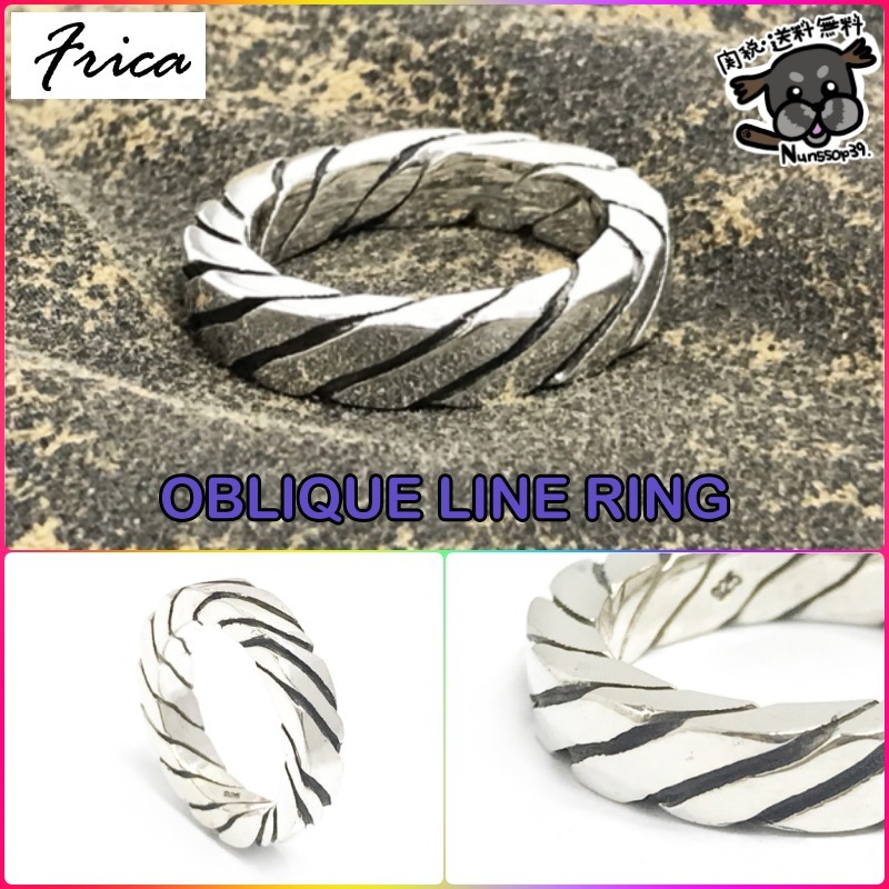 【FRICA】OBLIQUE LINE RING