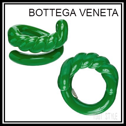 【BOTTEGA VENETA】グリーン Ceramic セラミック ノット リング 指輪・リング 【BOTTEGA VENETA】グリーン Ceramic セラミック ノット リング 指輪・リング