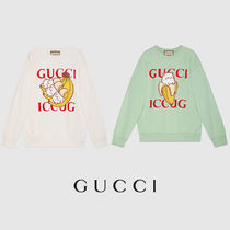 【GUCCI】グッチ × ばなにゃ コットン スウェット シャツ 長袖 【GUCCI】グッチ × ばなにゃ コットン スウェット シャツ 長袖