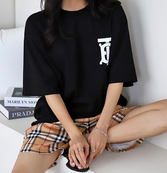 ルーズフィット ヴィンテージ TB プリンティング Tシャツ G2821
