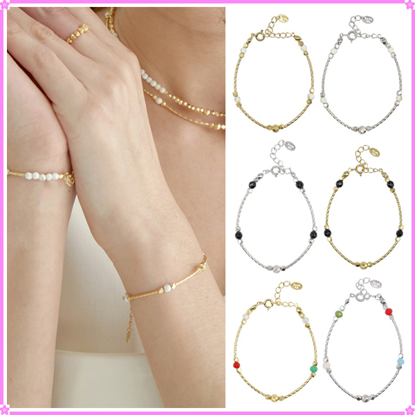 【Aphrose】Persona Ball Bead Pipe Bracelet★BTS JINさん着用